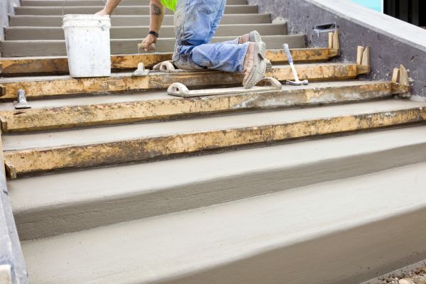 Concrete Steps Pouring in Owasso