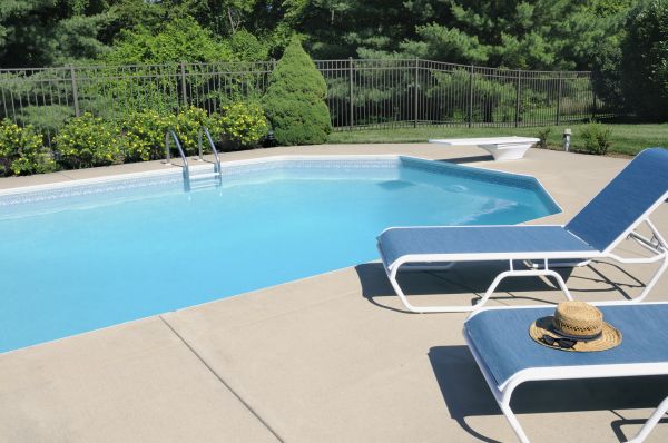 Poolside Concrete Installation in Owasso