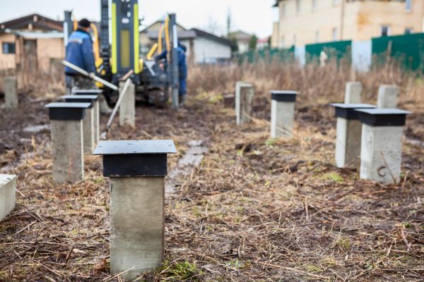 Concrete Piling Installation in Owasso