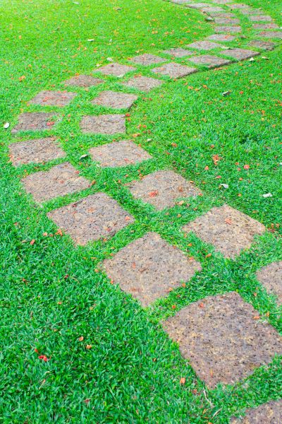 Backyard Pathway Construction in Owasso